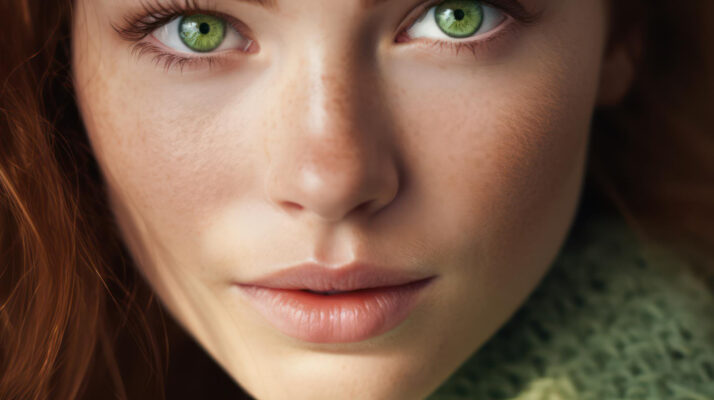 Women Green Eyes